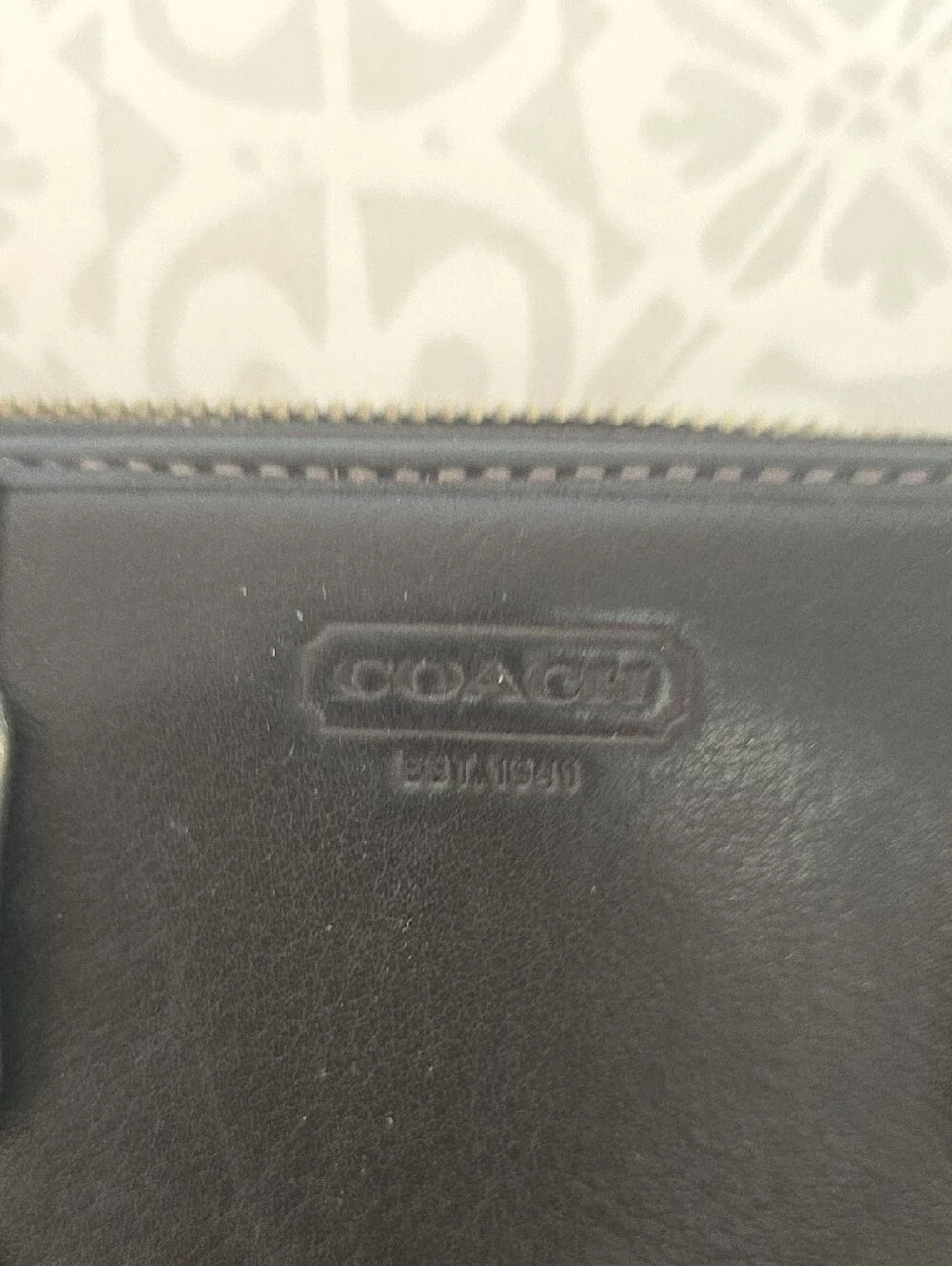Coach Women's Zip Wallet with Buckle Detail